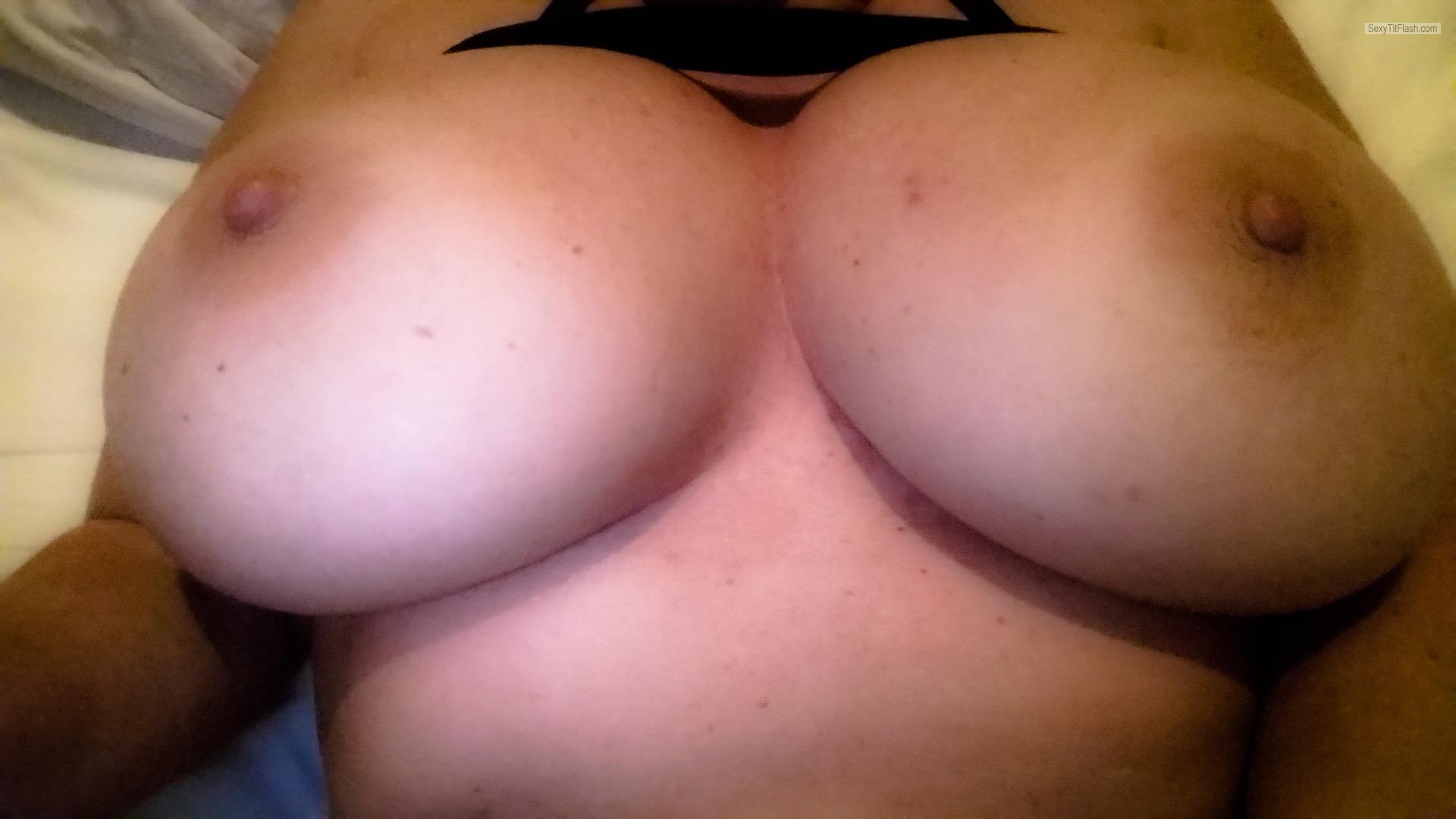 Tit Flash: My Extremely Big Tits (Selfie) - Corpus81 from United States